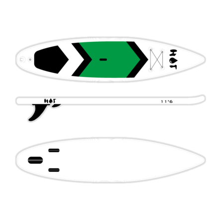 HOT All Round 11'6" SUP - Ilmatäytteiset laudat - 3779 - 1